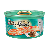 Fancy Feast Elegant Medleys Cat Food Shredded Chicken Fare In Broth w/Garden Greens Full-Size Picture